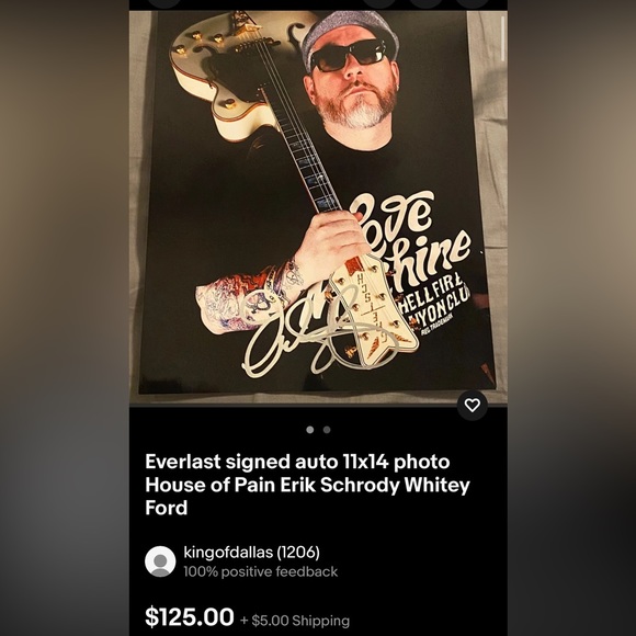 EVERLAST Autographed picture & All Access Pass‼️VERIFIED‼️PRISTINE CONDITION‼️ - Picture 8 of 8